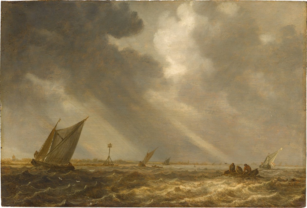 Sturm auf dem Haarlemer Meer von Jan van Goyen