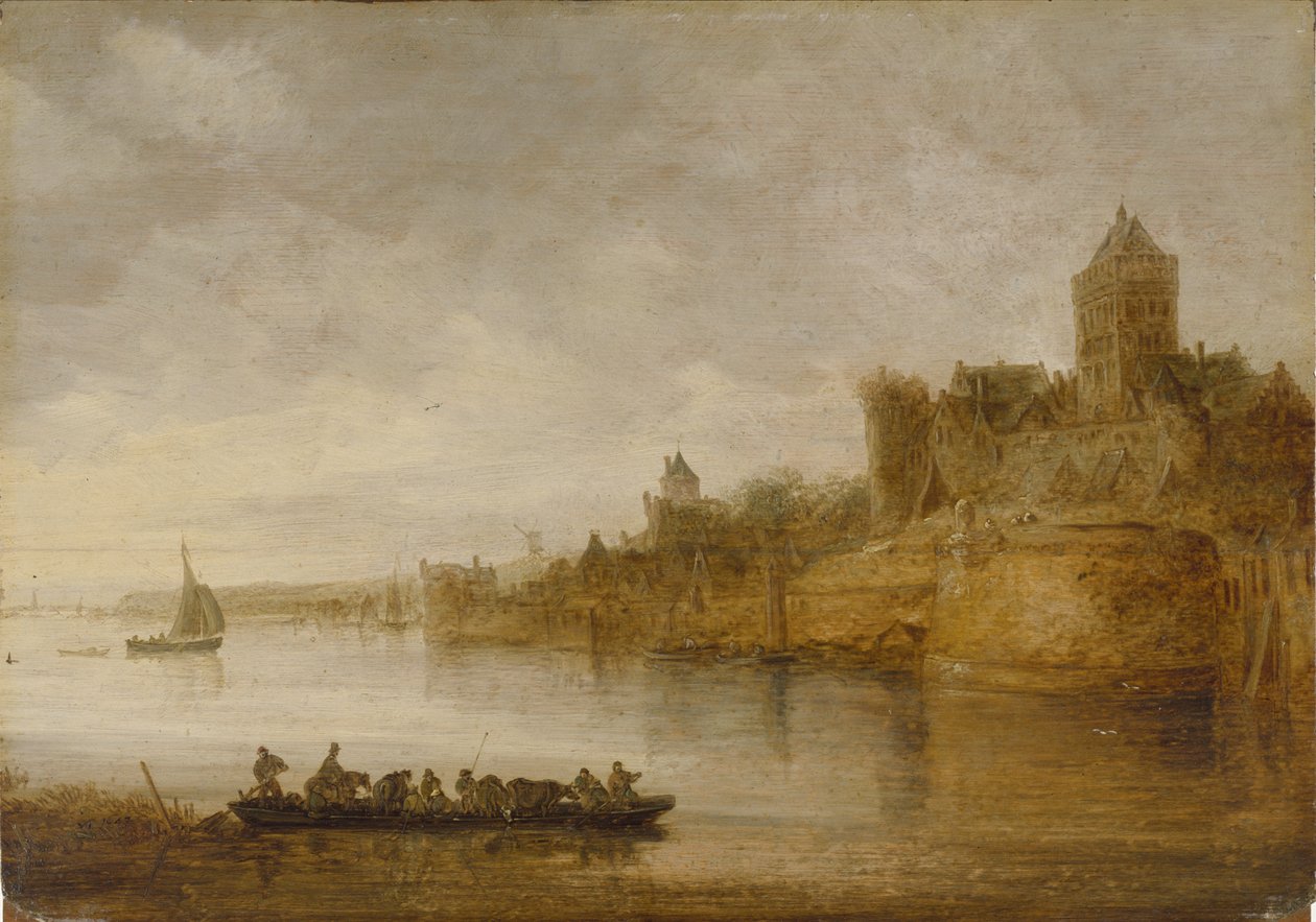 Die mittelalterlichen Mauern von Nijmegen von Jan van Goyen