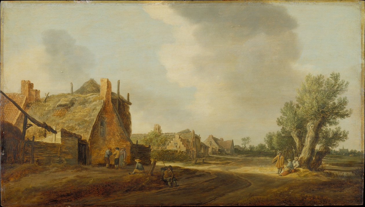 Dorfstraße von Jan van Goyen