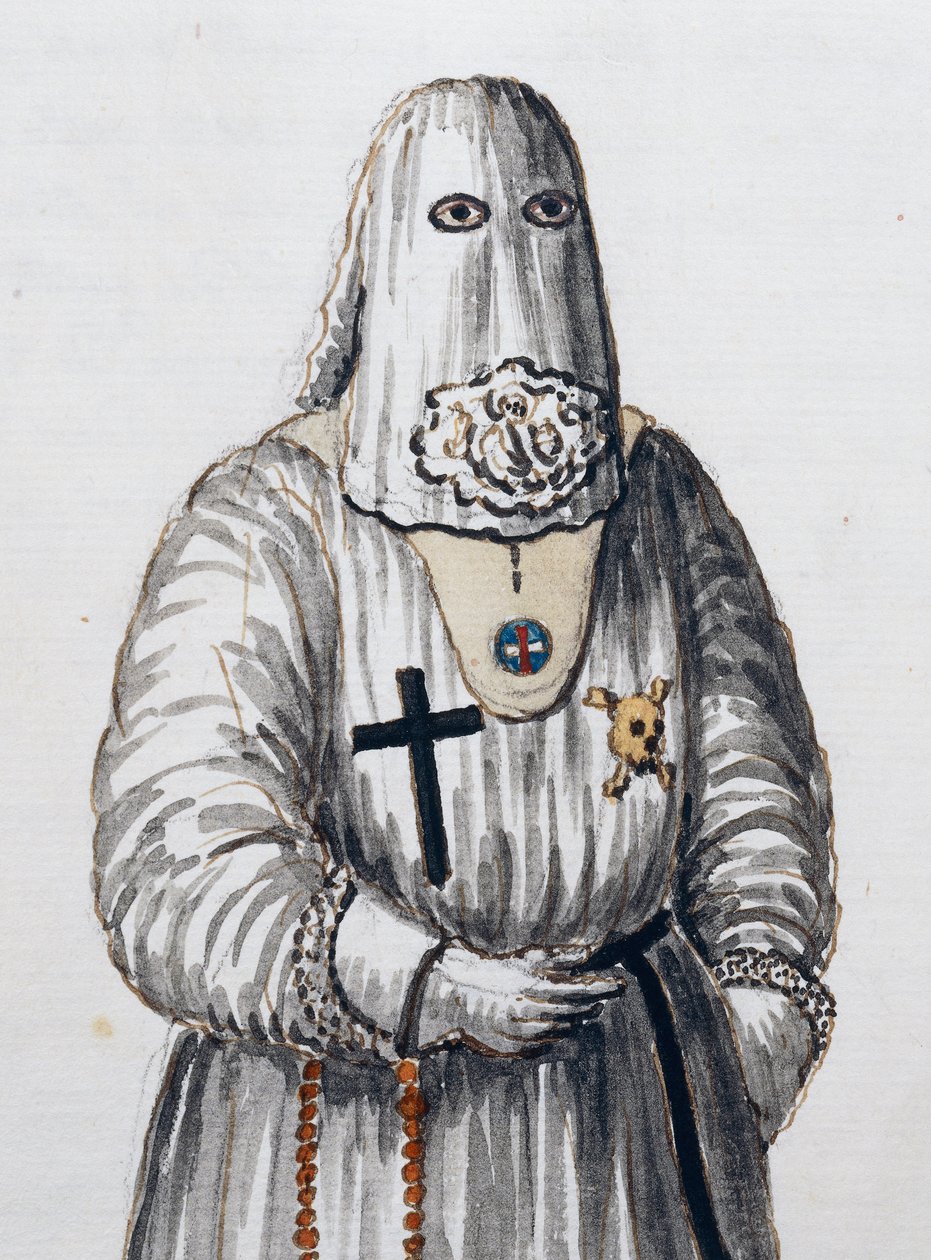 Bruderschaft der Fürbitte Christi, gegründet am 1. Februar 1500 von den Regularkanonikern des Heiligen Erlösers in Venedig, Band II, f 66, von Giovanni di Grevembroch von Jan van Grevenbroeck