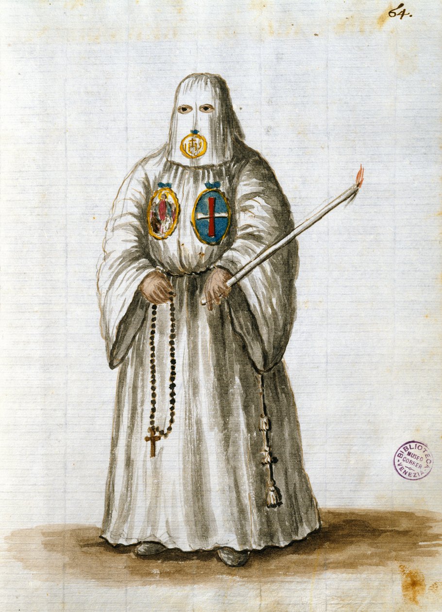 Roben der Bruderschaft des Heiligen Bernhard von Siena von Jan van Grevenbroeck