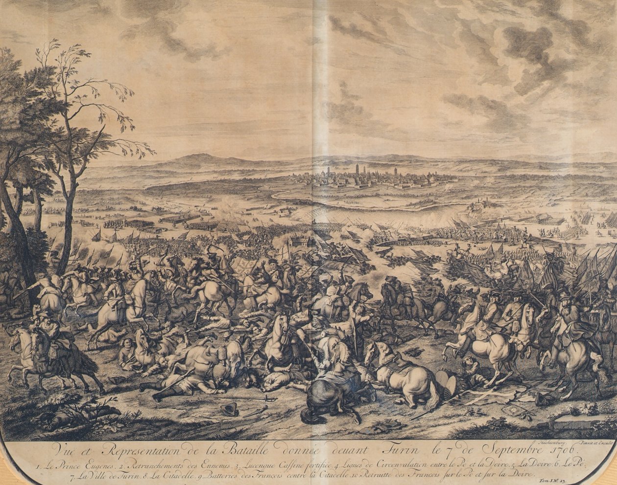 Die Schlacht bei Turin am 7. September 1706 von Jan van Huchtenburgh
