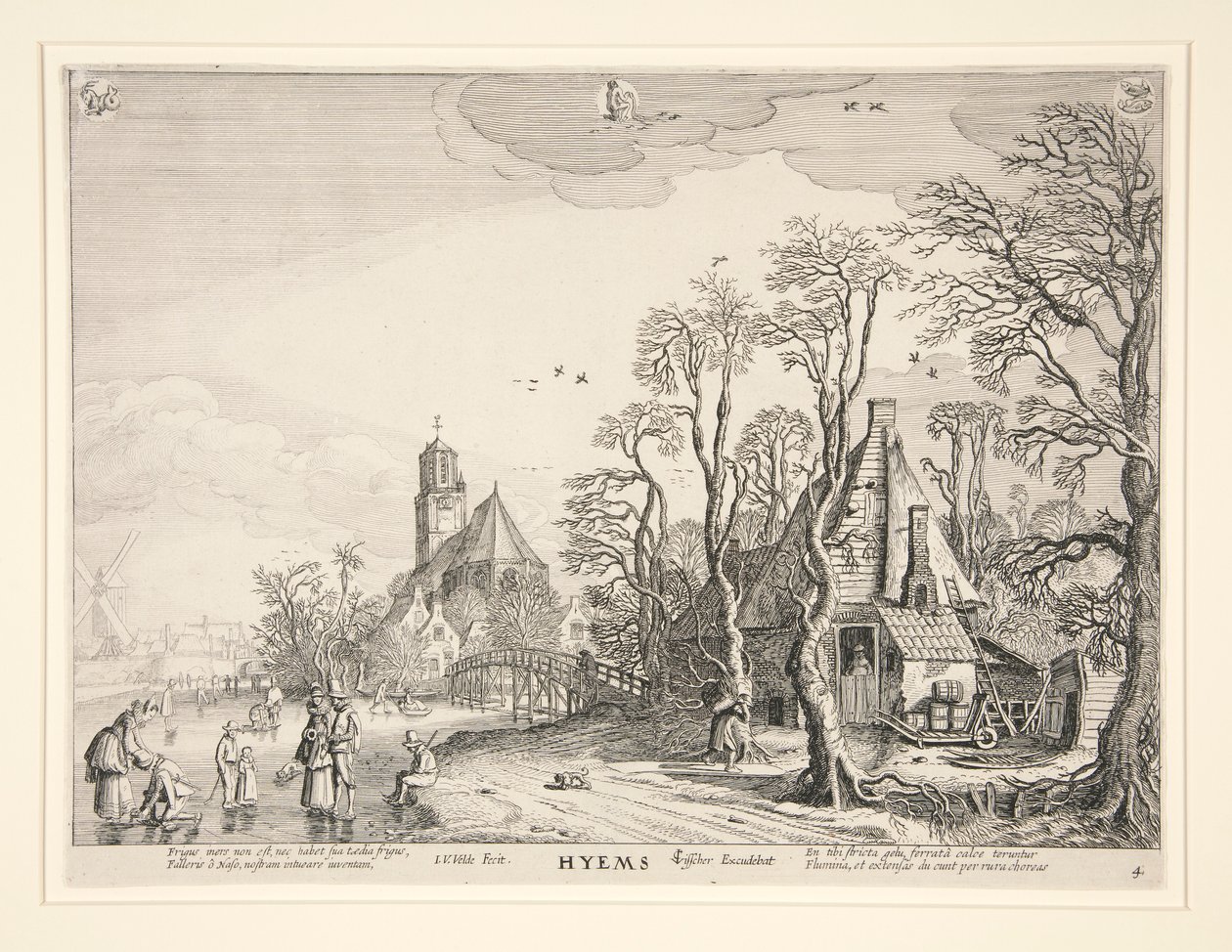 Winter, aus einer Serie der vier Jahreszeiten von Jan van de Velde II