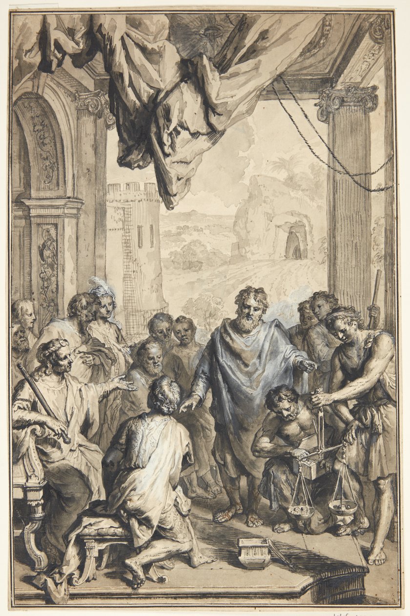 Antike Szene(?) von Jan van den Hoecke