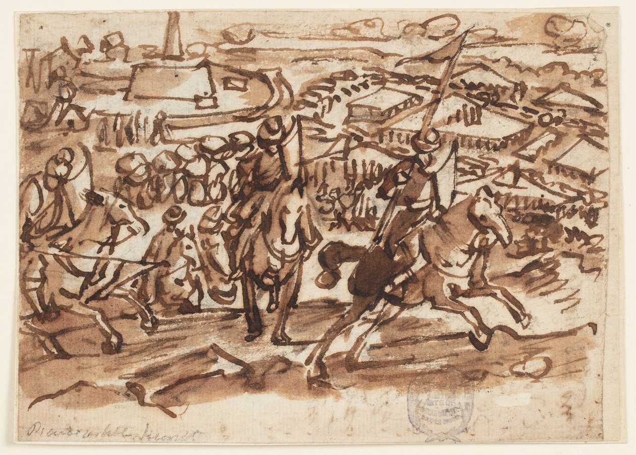 Der Rückzug der Türken nach der Belagerung von Wien 1529 von Jan van der Straet, called Stradanus