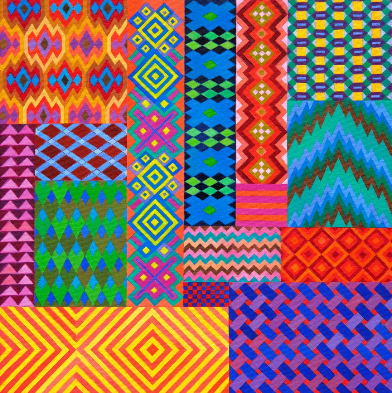 Textilmuster von Jane Tattersfield