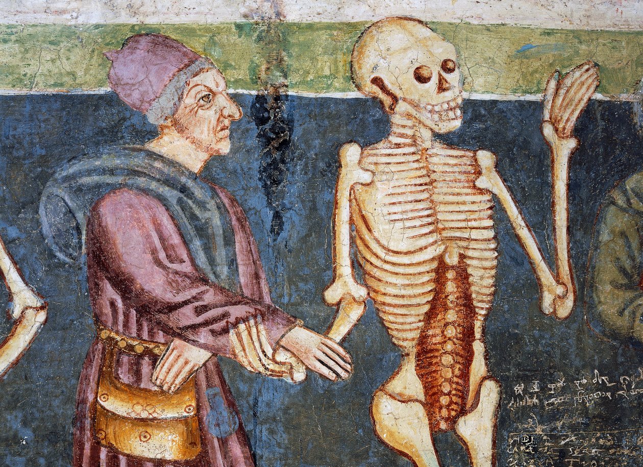 Tod begleitet Arzt (Detail) von Janez Kastav