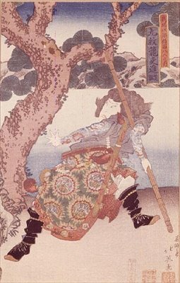 Schauspieler Nakamura Shikan (1800-47), als Kumonryo Shishin von Japanese School
