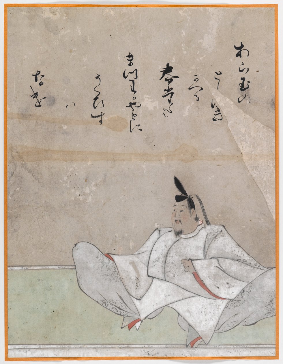 Einer der Sanjurokkasen, Albumblatt von Japanese School