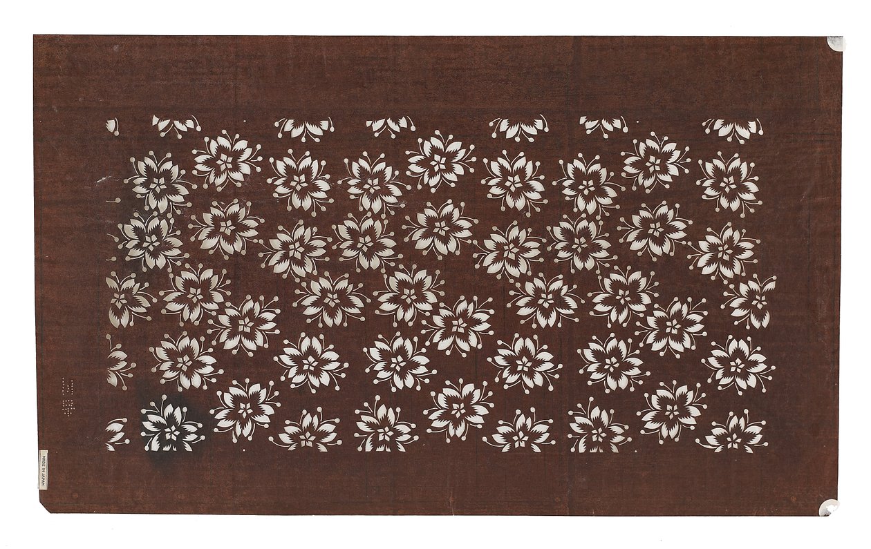 Papier-Schablone (katagami), spätes 19. Jahrhundert von Japanese School