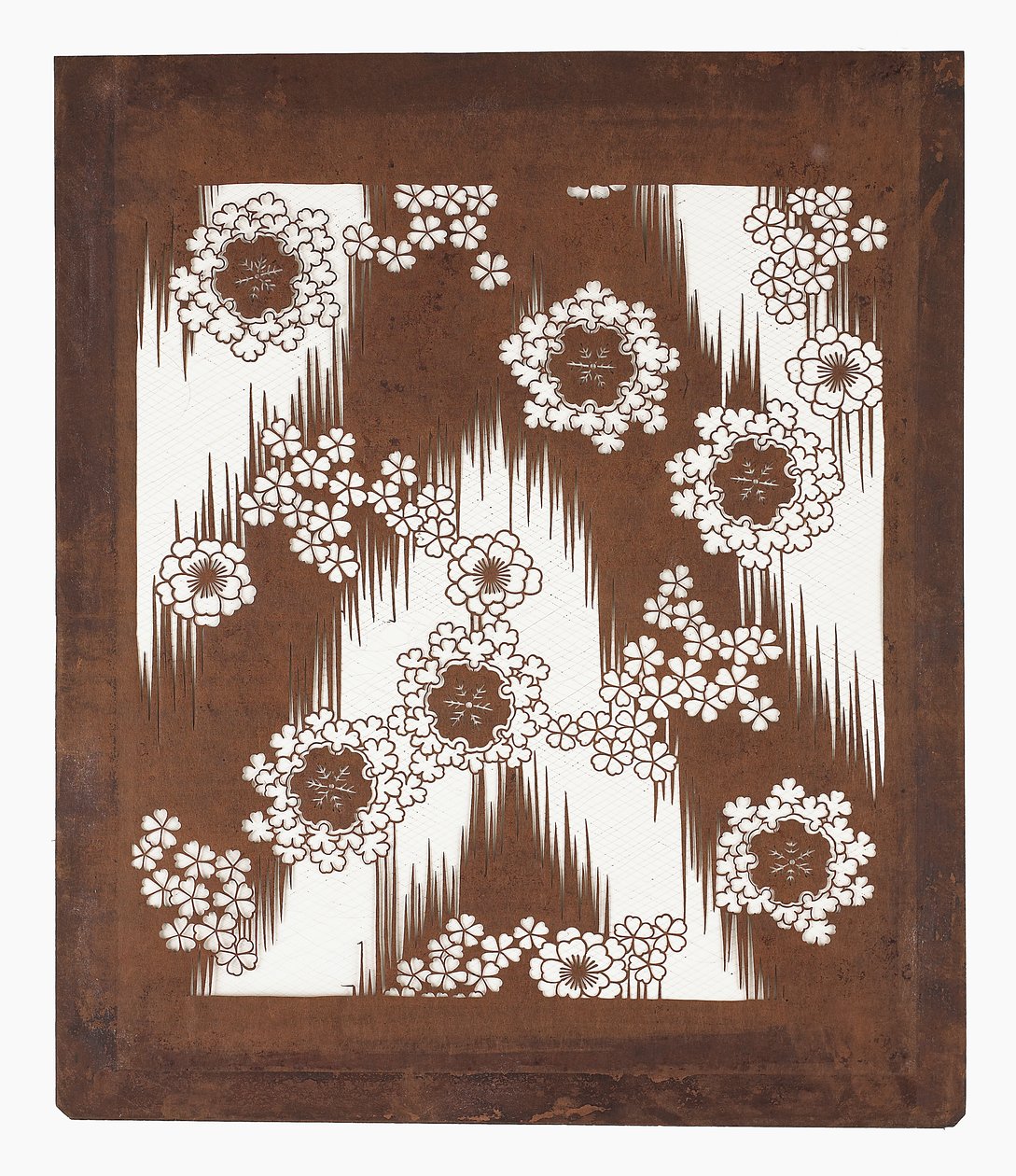 Papier-Schablone (katagami), spätes 19. Jahrhundert von Japanese School