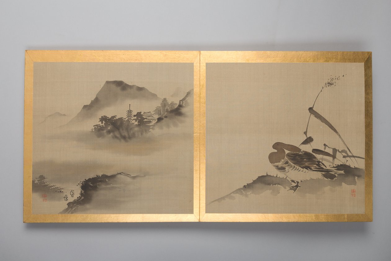 Dreißig Gemälde von Vögeln, Blumen und Landschaften von Japanese School