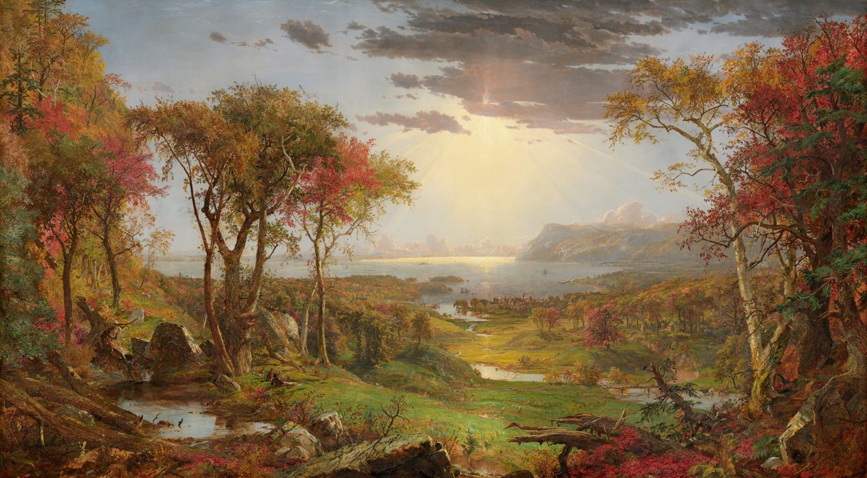 Herbst - Am Hudson River von Jasper Francis Cropsey