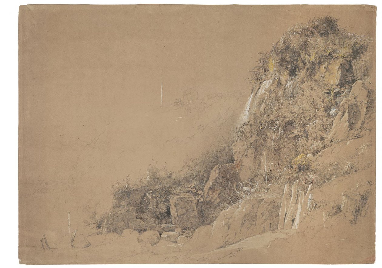 Klippe bei Bonchurch von Jasper Francis Cropsey