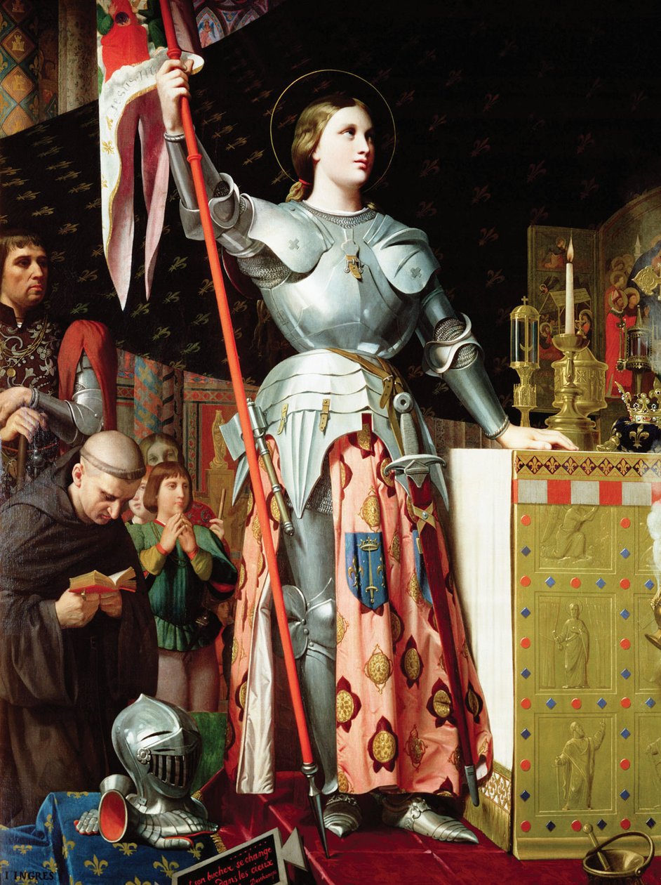 Johanna von Orleans bei der Krönung von Karl VII. von Jean Auguste Dominique Ingres