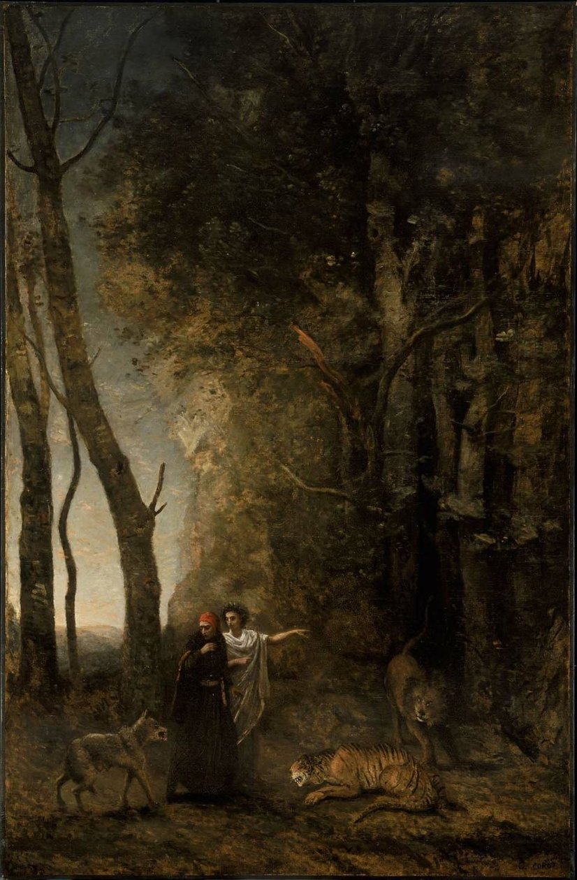 Dante und Virgil von Jean-Baptiste-Camille Corot