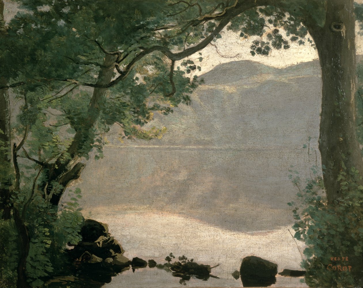 See Nemi, 1843 von Jean Baptiste Camille Corot