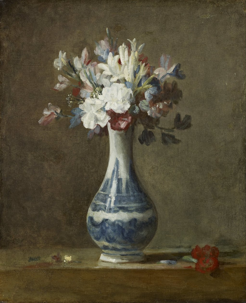 Eine Vase mit Blumen von Jean Baptiste Simeon Chardin