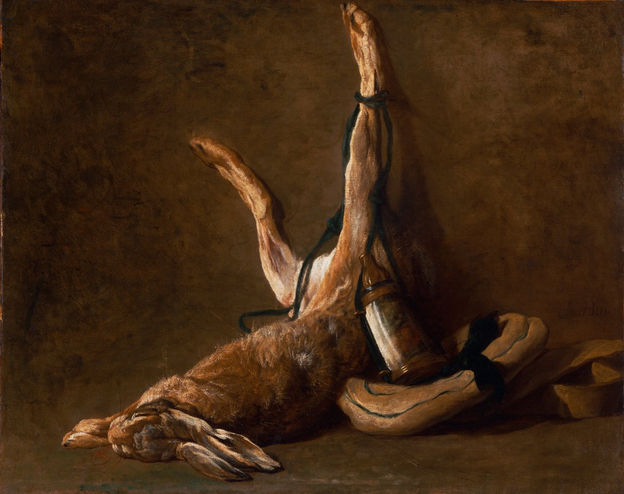 Stillleben mit einem Hasen von Jean-Baptiste Simeon Chardin