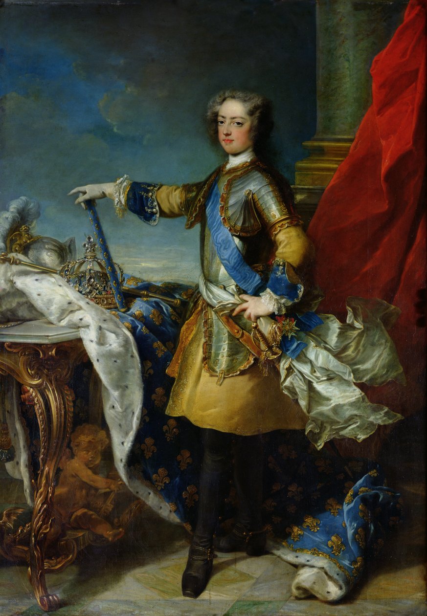 Porträt von Ludwig XV. (1710-74), König von Frankreich, ca. 1727 von Jean Baptiste van Loo