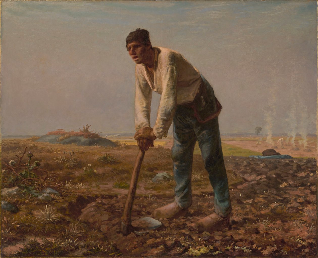 Der Mann mit der Hacke von Jean-Francois Millet