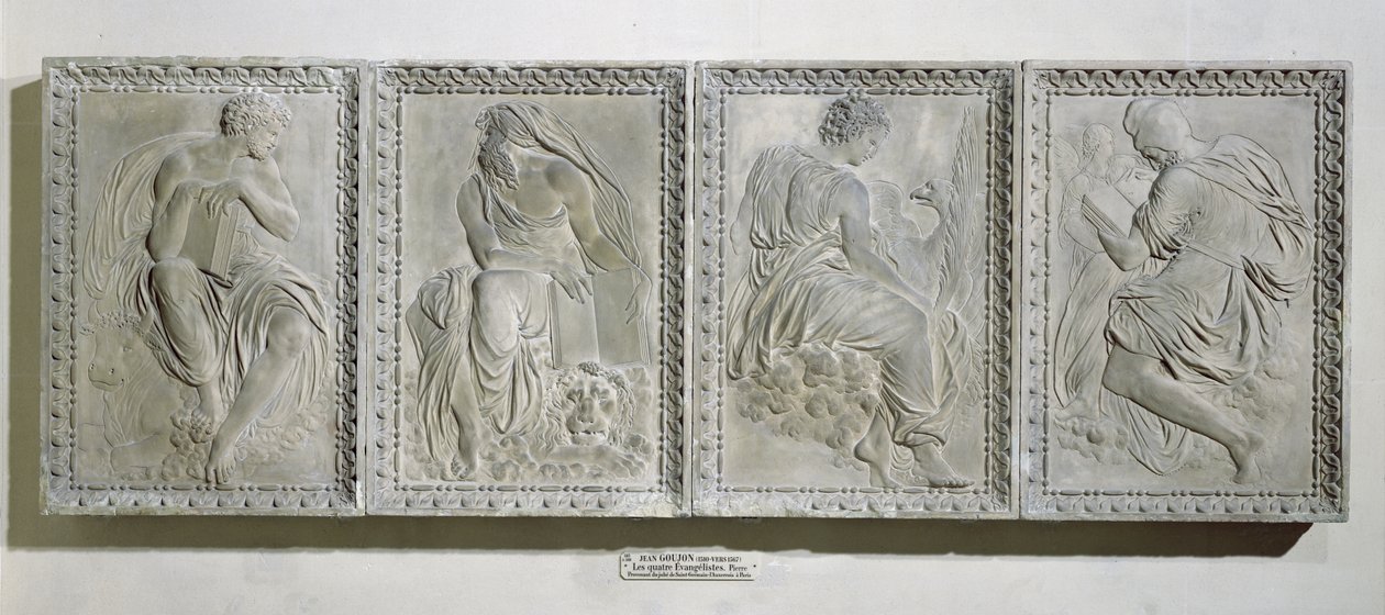 Die vier Evangelisten, vom Chorgestühl von Saint-Germain l