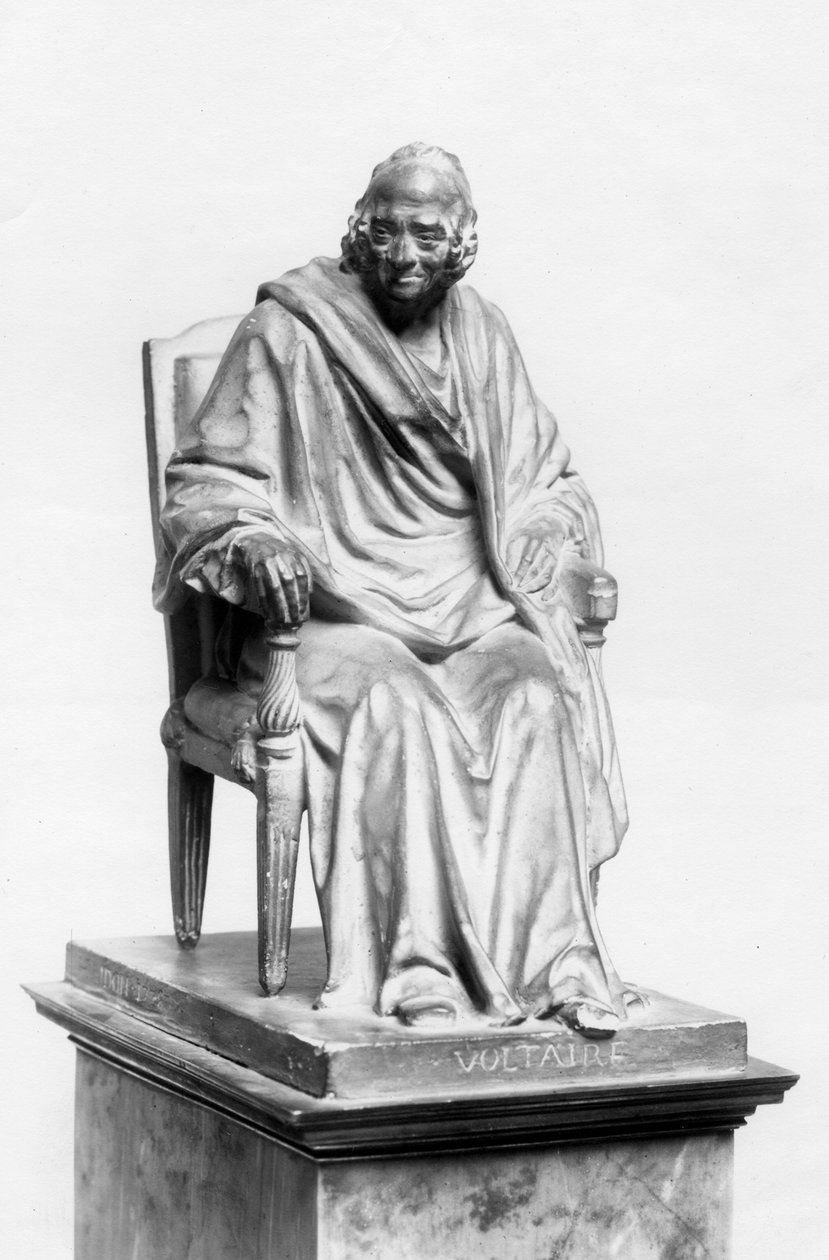 Sitzende Figur Voltaires von Jean-Antoine Houdon
