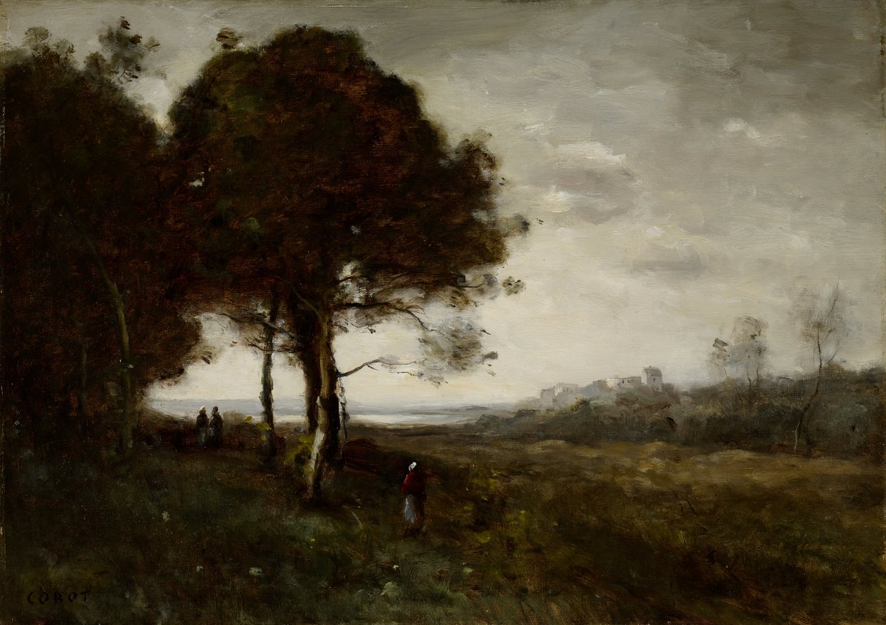 Ein Wildbach in Romagnes von Jean-Baptiste-Camille Corot