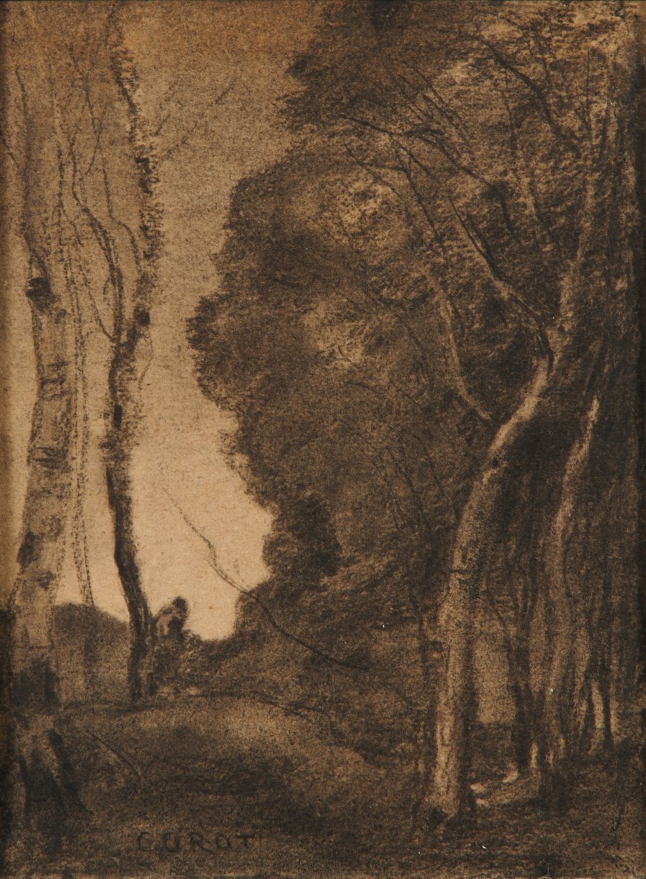 Landschaft mit Bäumen von Jean-Baptiste-Camille Corot