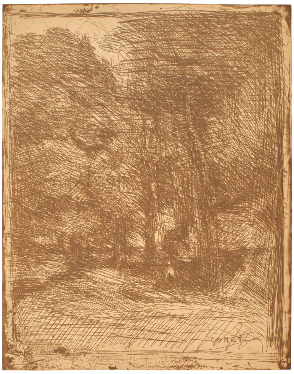 Erinnerung an Bas-Bréau von Jean-Baptiste-Camille Corot