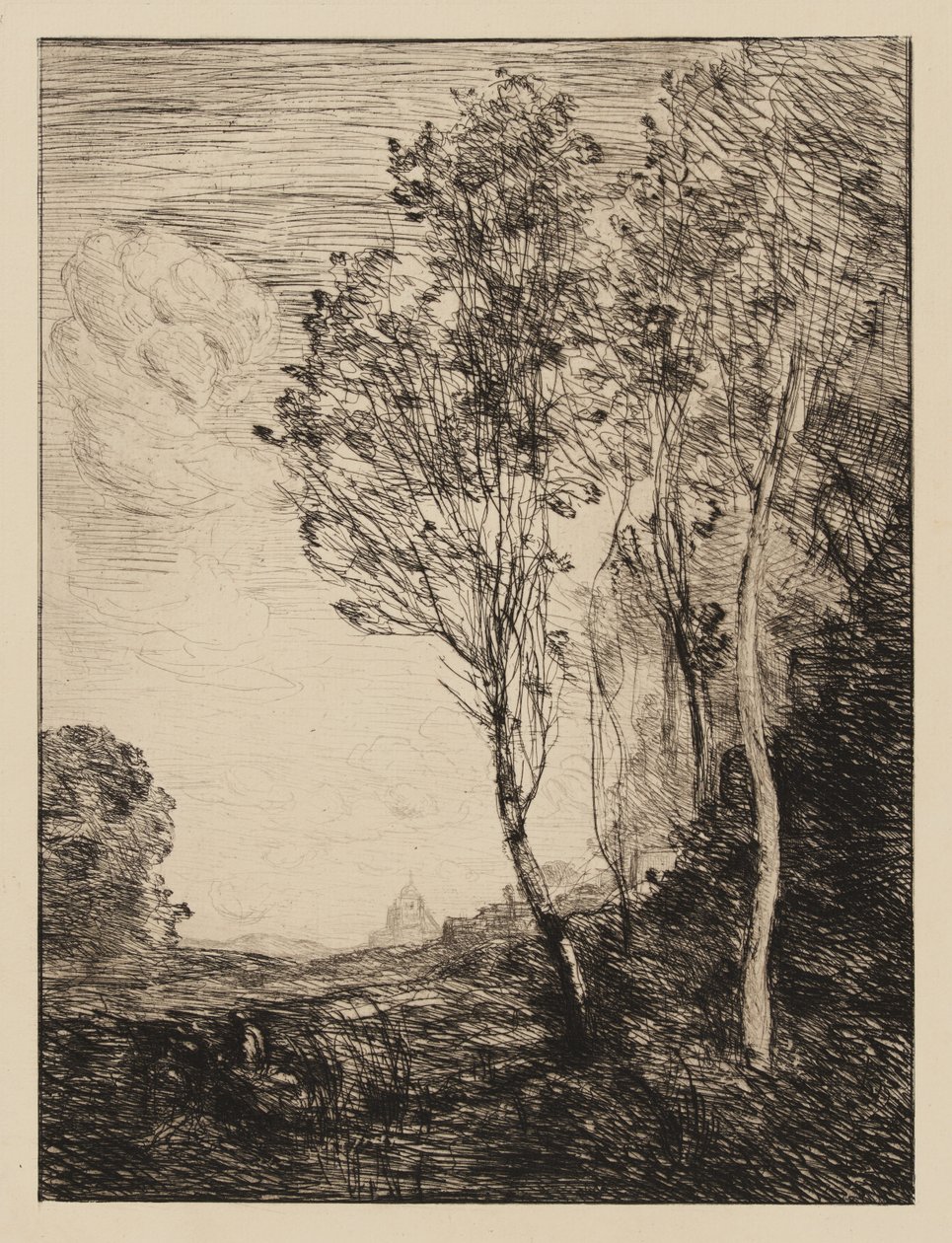Erinnerung an Italien von Jean-Baptiste-Camille Corot