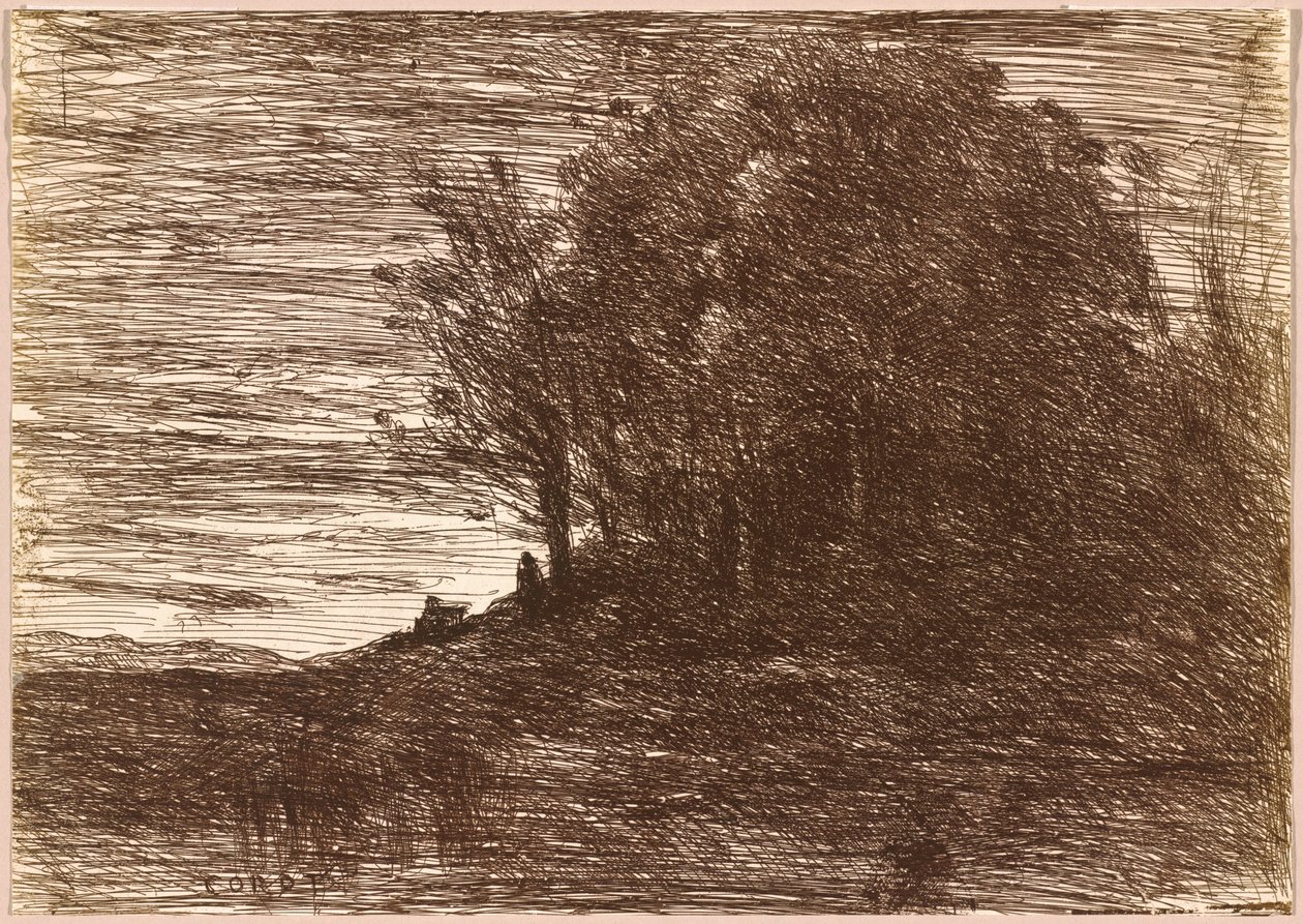 Der Wald des Einsiedlers oder die Ufer des Trasimener Sees (Le Bois de l