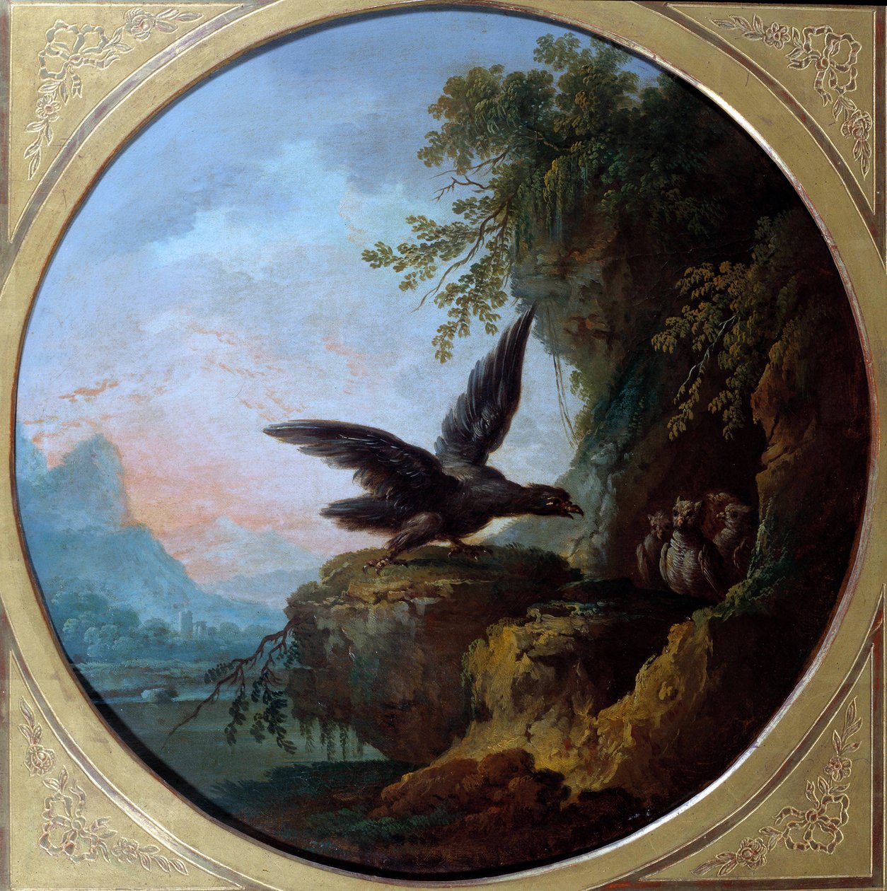 Der Adler und die Eule von Jean-Baptiste Claudot