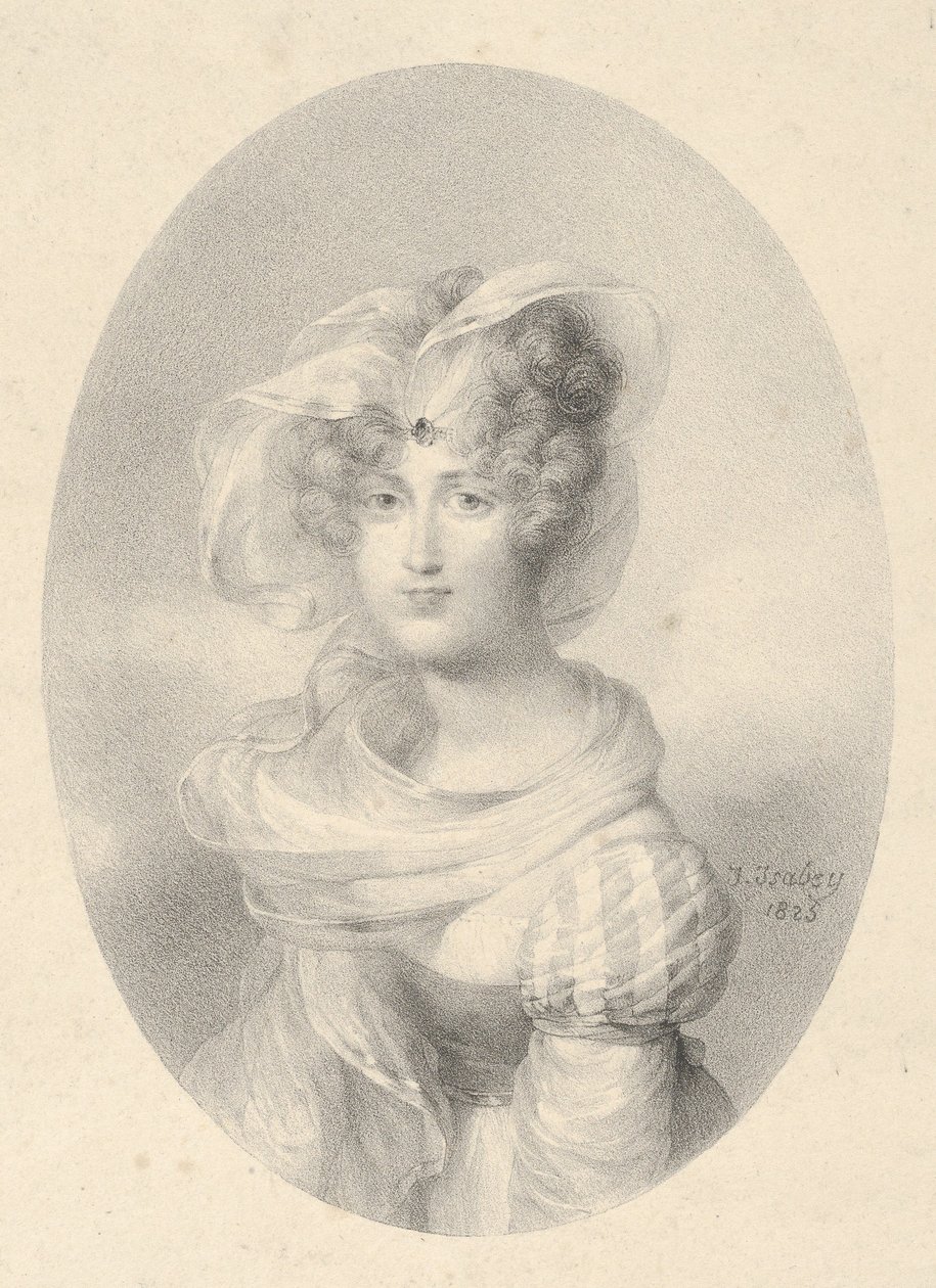 Porträt von Madame Ditte-Harmite von Jean-Baptiste Isabey
