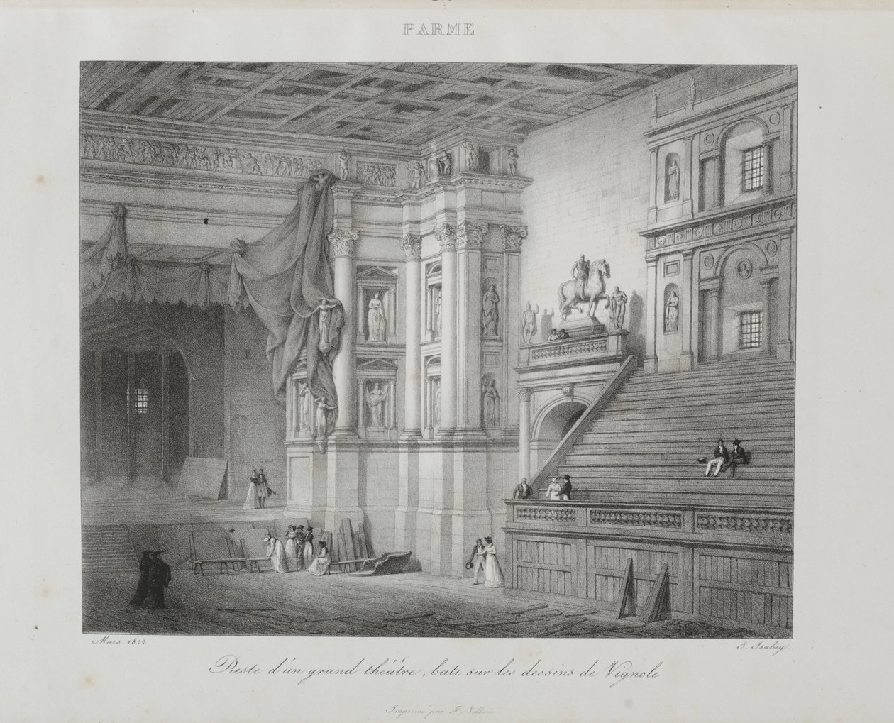 Reise nach Italien im Jahr 1822 von Jean-Baptiste Isabey