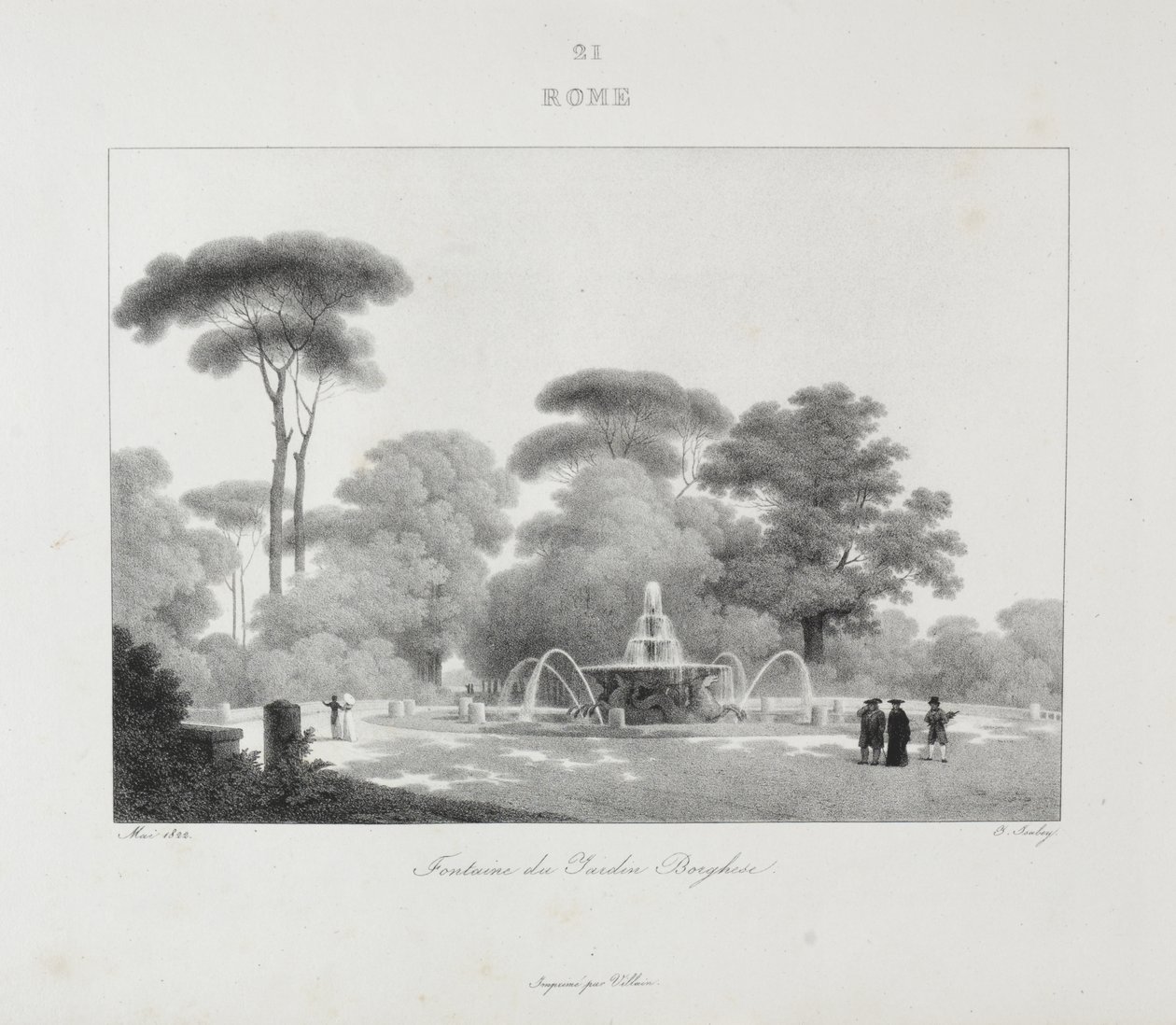Reise nach Italien im Jahr 1822 von Jean-Baptiste Isabey