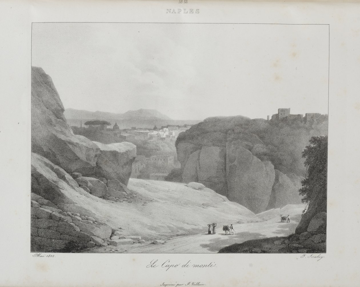 Reise nach Italien im Jahr 1822 von Jean-Baptiste Isabey