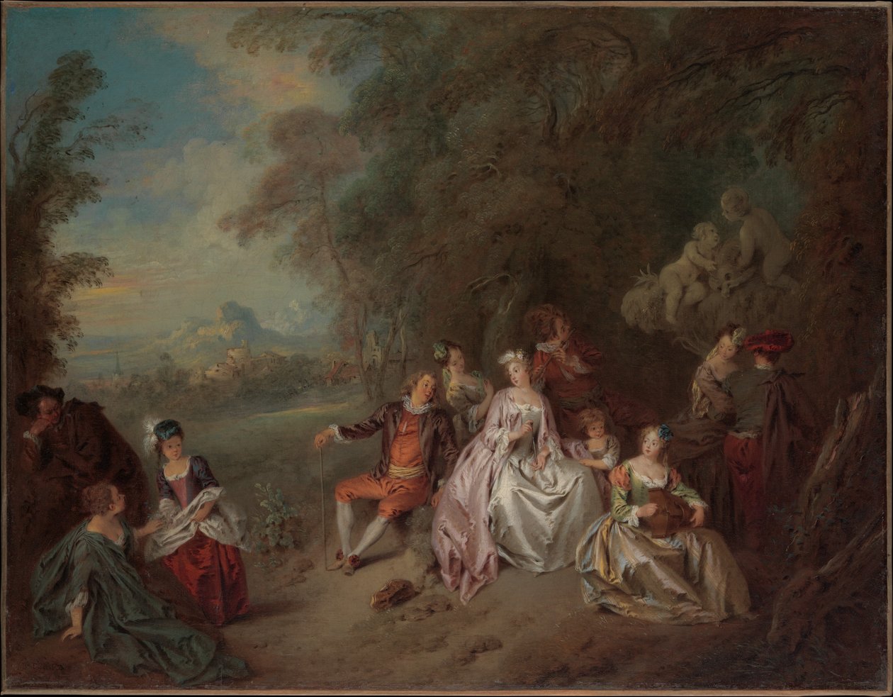 Ländliches Konzert von Jean-Baptiste Joseph Pater