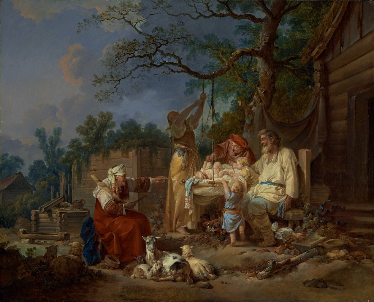 Die russische Wiege, um 1764-1765 von Jean-Baptiste Le Prince