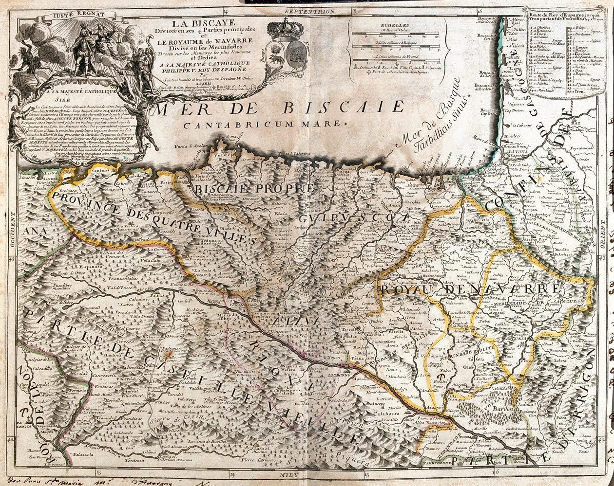 Kantabrien, Baskenland, Navarra, La Rioja, Kastilien und León, Spanien von Jean Baptiste Nolin