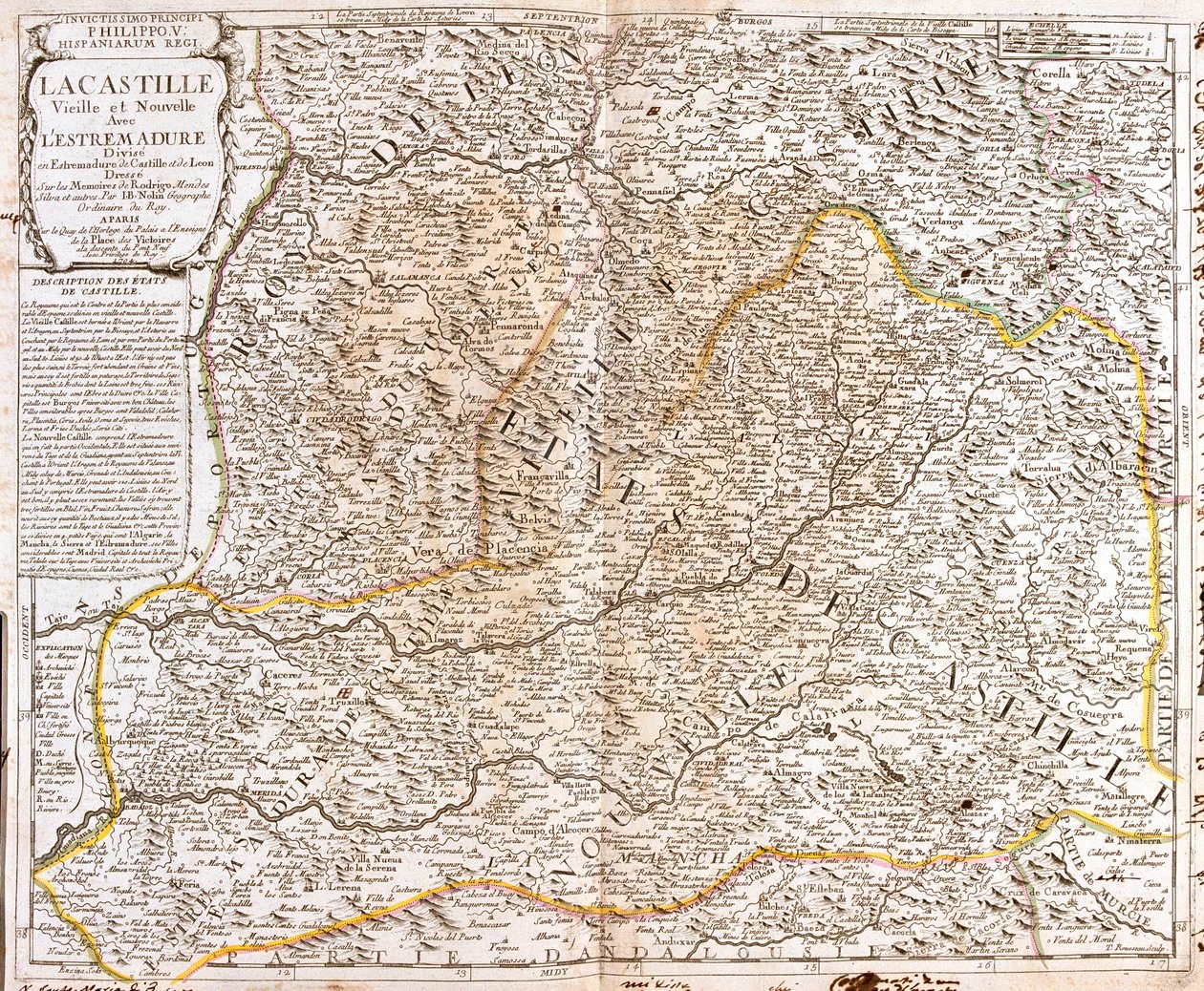 Kastilien und León, La Rioja, Navarra, Aragonien, Kastilien-La Mancha, Extremadura, Madrid, Spanien von Jean Baptiste Nolin