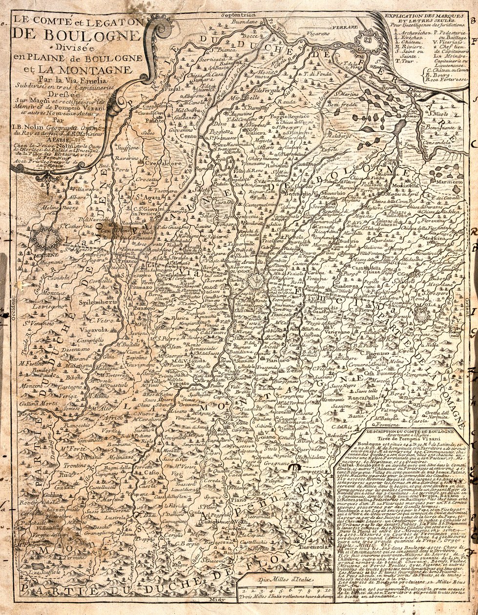 Ost-Emilia-Romagna, Nordost-Toskana, Italien von Jean Baptiste Nolin