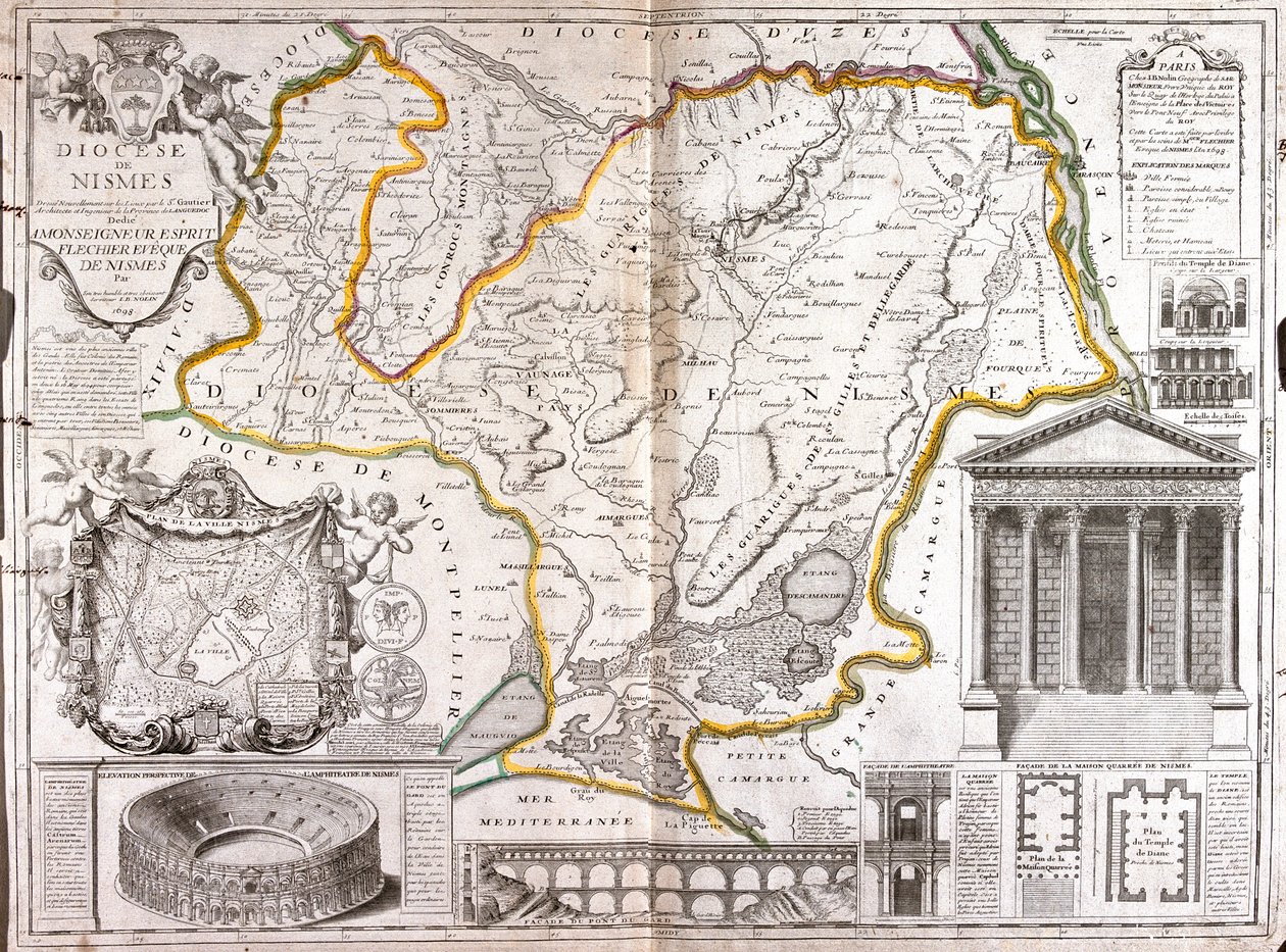 Languedoc-Roussillon, Frankreich von Jean Baptiste Nolin