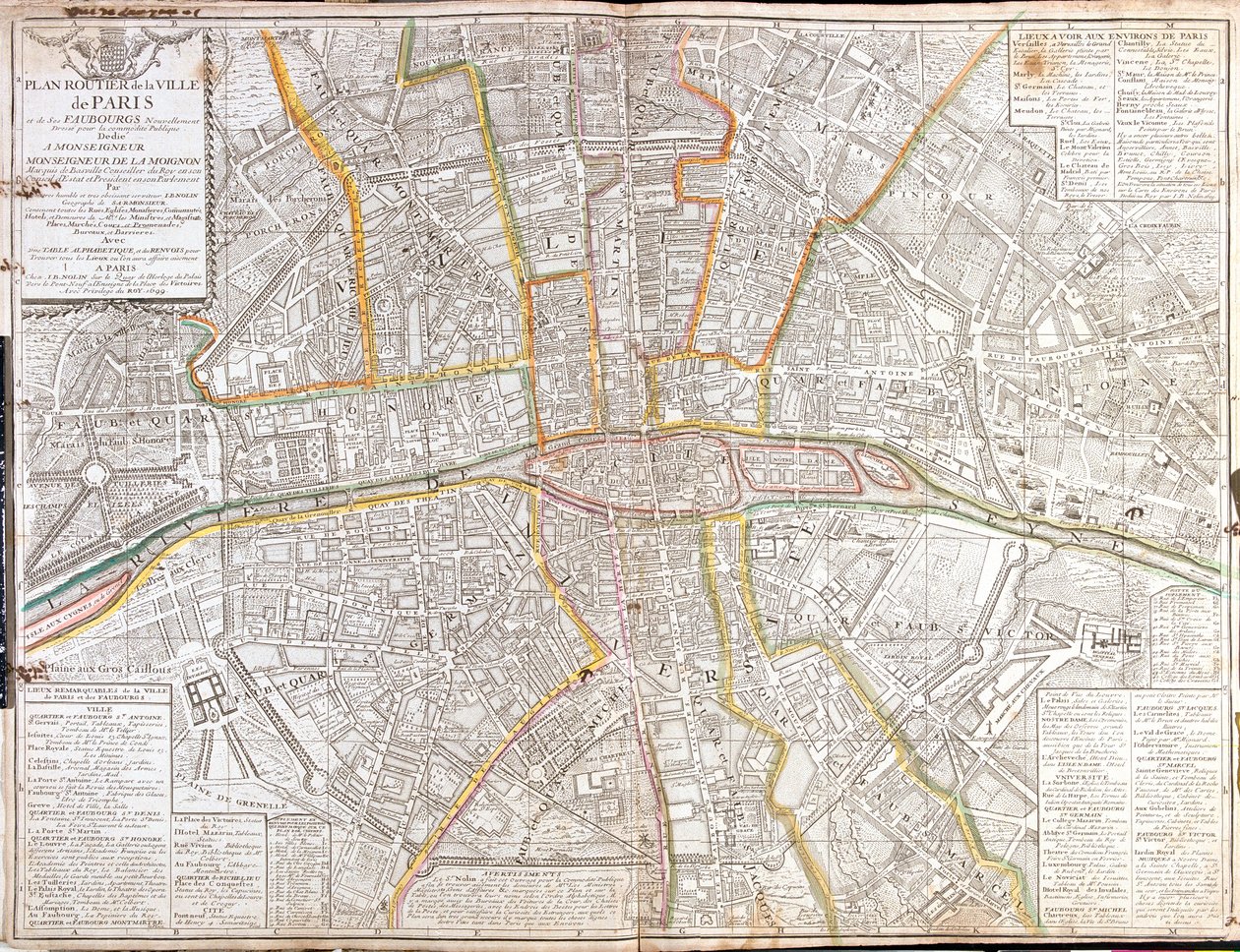 Paris, Frankreich von Jean Baptiste Nolin