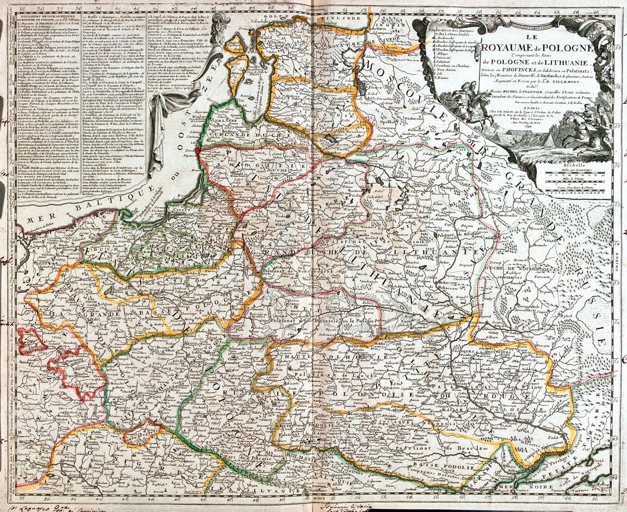 Polen (außer Woiwodschaften: Lebus, Westpommern, Niederschlesien), Litauen, Lettland, Estland, Weißrussland, Ukraine (Oblast: Tschernihiw, Kiew, Schytomyr, Riwne, Wolynien, Winnyzja, Chmelnyzkyj, Ternopil, Lwiw) von Jean Baptiste Nolin