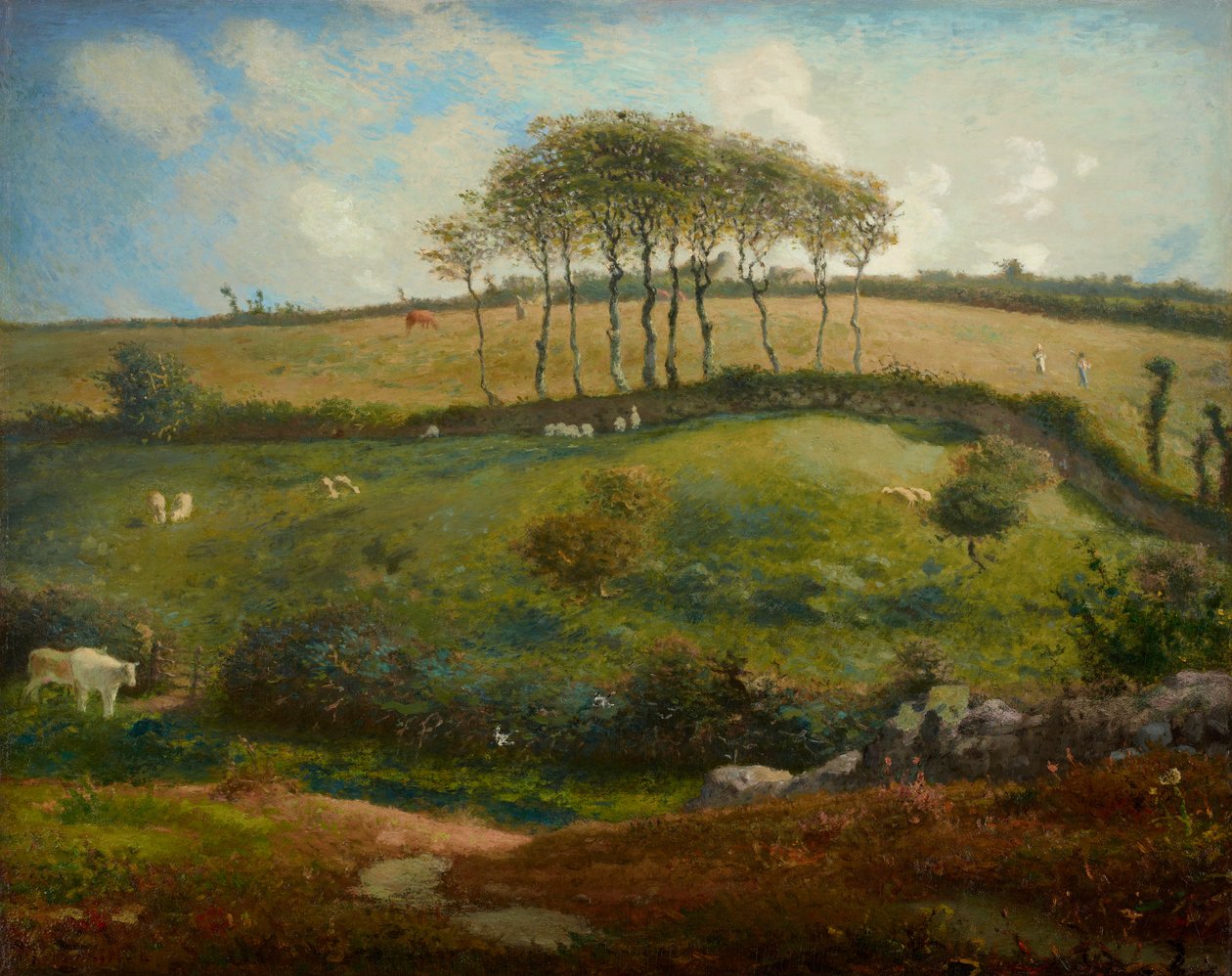 Weide bei Cherbourg (Normandie) von Jean-Francois Millet
