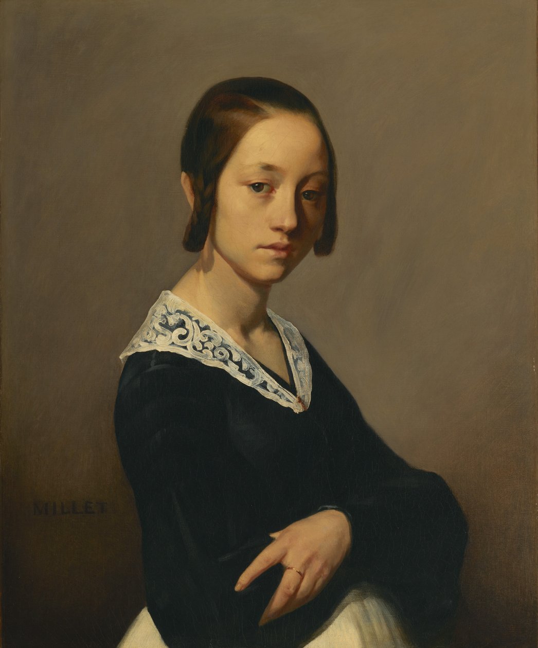 Porträt von Louise-Antoinette Feuardent von Jean-Francois Millet