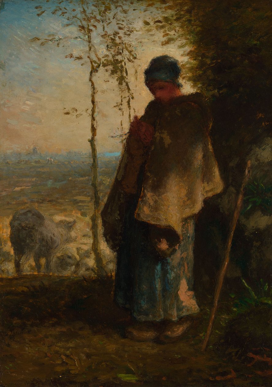 Die kleine Schäferin von Jean-Francois Millet