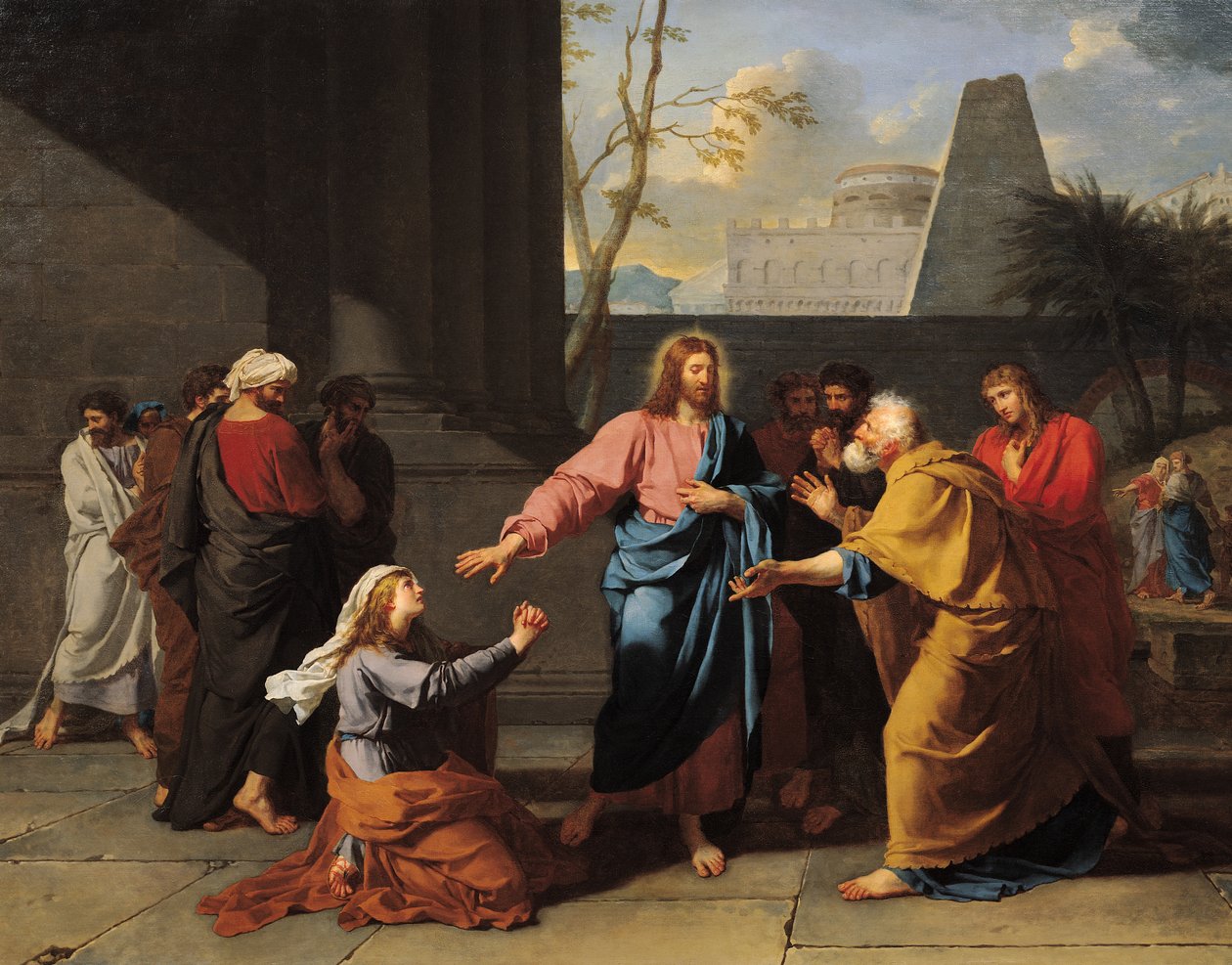 Christus und die kanaanäische Frau von Jean-Germain Drouais