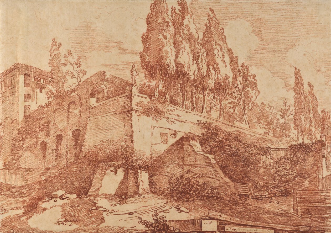 Ruinen eines Kaiserpalastes, Rom von Jean-Honore Fragonard